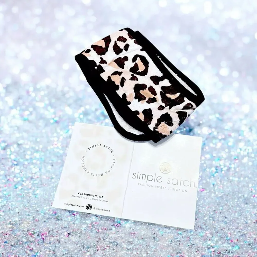 SIMPLE SATCH Spa Headband In Leopard Brand New In Package